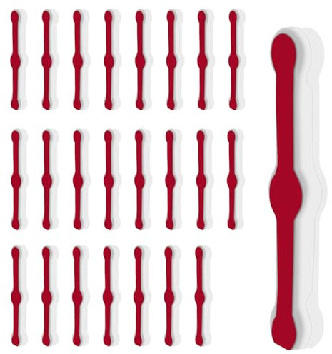 Flintronic Bildschirmfenster Montageschnallen, 24 Stück Snap-on Befestigungszubehör für Fliegengitter Fenster, Selbstklebend Fliegengitter Fenster Clips, für Moskitonetz, Netzvorhänge (Weiß)