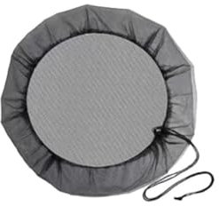 pulunto Couverture en maille pour barils de pluie, couvercle de seau de collecte d'eau avec cordon de serrage, protecteur d'eau Ra Screen Bucket Tank Collection