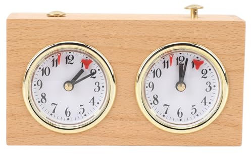 Orologio da Scacchi Analogico retrò, Orologio da Scacchi Meccanico a Carica con Grandi Quadranti di Facile Lettura, Ornamento per la Riduzione dello Stress del Timer da Scacchi