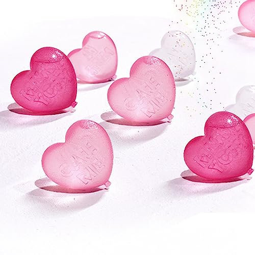 WGFOIP Reusable Ice Cubes Ice Cubes, Reusable Ice Cubes, Heart Shaped Ice for Drinks Whiskey Vodka Coffee, Frosted and Smooth, with Multiple Textures