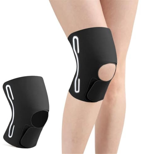 Gkaopi Tutore Ginocchio con Stabilizzatori Laterali Sport Ginocchiera Rotulea Regolabile Traspirante Confortevole Ginocchiera Ortopedica per Infortunio Sportivo, Menisco