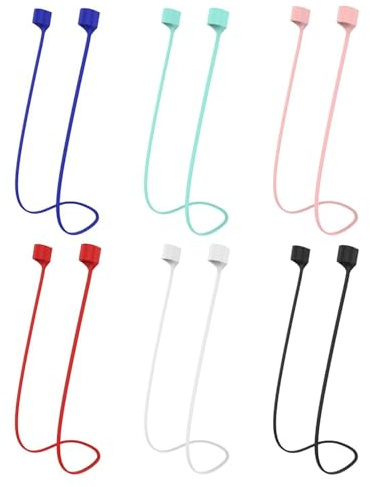 ATBUSS 6 Cuffie Senza Fili Anti-Perso Cordino, Auricolare Bluetooth Magnetico Cordino, Silicone di Modo Cordino, Universale Accessori per Cuffie.
