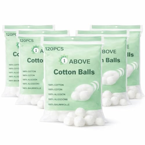 Pack of 600 Cotton Wool Balls – Super Soft, 100% Pure Cotton, Gentle & Absorbent for Makeup Removal, Baby Care & Everyday Use