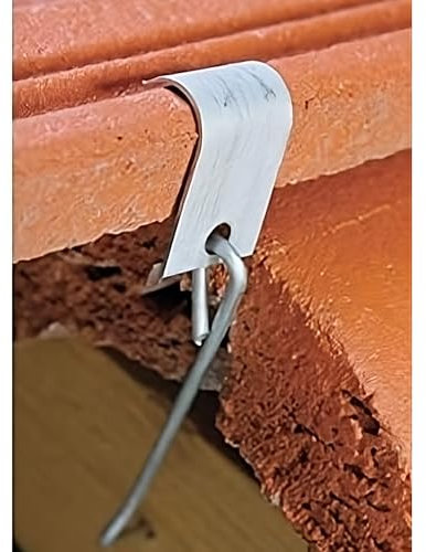 AGROHIT Seiten Sturmklammer für Betondachziegel Nord (250 Stück) NORD II