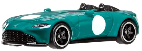 Hot Wheels Premium Car Culture Collectible Toy Car, 1:64 Scale Die-Cast Aston Martin V12 Speedster with Real Riders Tires, HKC78