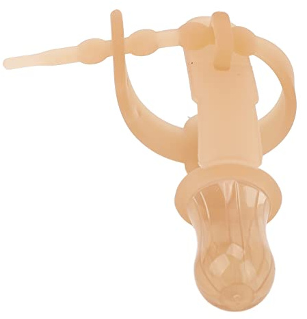 Protector de Pulgar de Silicona Protector de Pulgar de bebé, Parada de Succión de Pulgar de bebé Protector de Pulgar Ajustable Tratamiento de Succión de Pulgar de Silicona Suave (Broncearse)