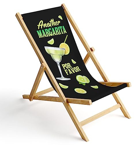 Ferocity däckstol trä hopfällbar solstol trädgård strandstol design Margarita [119]