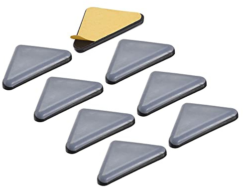 METALLIXITY PTFE Meuble Coulissant Patins (45x35x35mm) 8pcs, Triangle Auto-adhésif Sol Protecteur Tampons - pour Meuble Tapis