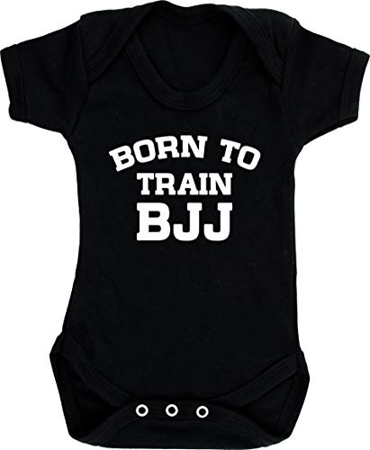 Hippowarehouse Born to train bjj baby vest bodysuit (short sleeve) boys girls