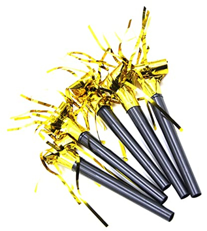 KONTONTY 20piezas El Silbato Del Dragón Juguetes De Fiesta Para Silbatos Borlas Doradas Accesorios Para Animar Fiestas Para Eventos