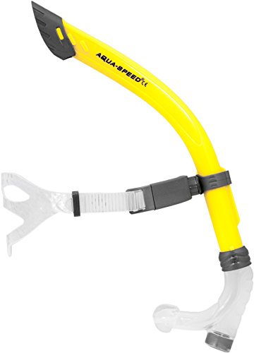 Aqua Speed Comet JR - Premium Frontschnorchel für Kinder und Jugendliche | Silikon-Mundstück | Ausblasventil | Höhenverstellbares Kopfband | Spritzwasserschutz, Aquaspeed Schnorchel:Comet JUNIOR - 18