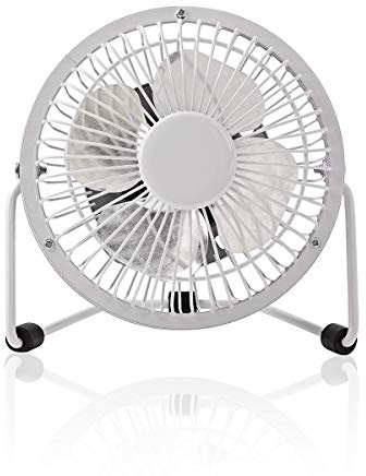 NEDIS - Mini ventilatore in metallo, 10 cm di diametro