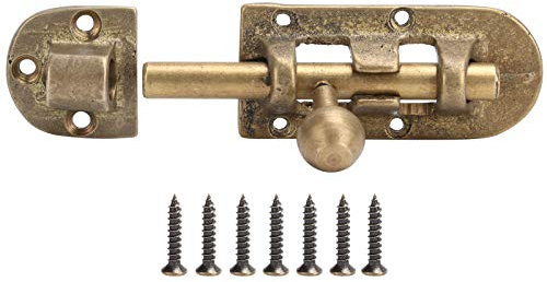 Loquet de Porte en Laiton Vintage - Boulons de Fenêtre Ancienne, Boucle Coulissante, Serrure de Quincaillerie, Raccords pour Portes en Bois