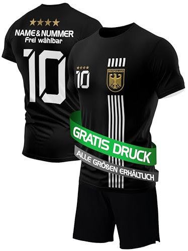 IIIII20Fo7IIIII Fussball Deutschland Trikot Em 2024 Kinder mit eigenem Namen personalisiert - Jungen National Fußball Kind Trikots - Jungs Fanartikel deutsche Nationalmannschaft XTH5B