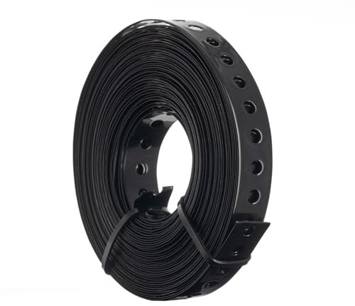 ERKO Bande perforée de montage galvanisé 19 mm x 10 m ixation de câbles, conduites et tuyaux, diamètre des trous 6,5 mm, espacement des trous 15 mm, solution de fixation robuste