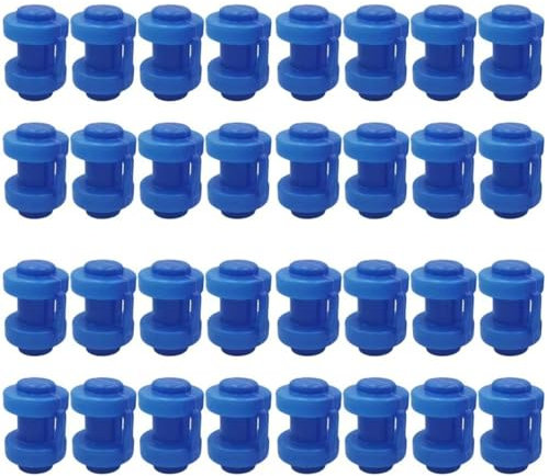 BESPORTBLE 4 Sätze Trampolinabdeckung Rechteckiges Trampolin Stangen Trampolin Zelt Trampolinleiter Austauschbare Trampolinteile Trampolinersatzteile Trampolin Federn Abs Blue 8 Stück * 4