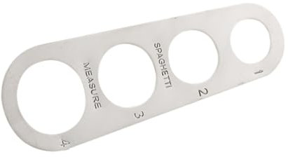 UTHCLO 4agujeros Cinta Métrica Para Fideos Medidor De Espaguetis Herramienta De Cocina Inoxidable