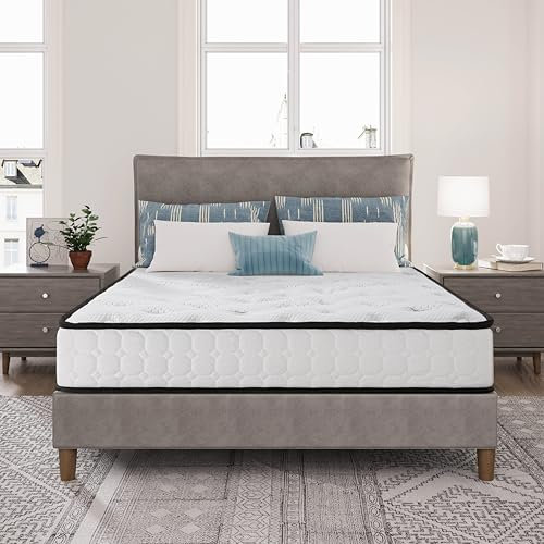 EGO HOME Taschenfederkernmatratze 160x200 cm | 22 cm Höhe, H3 mittelfest | Ergonomische 7-Zonen für optimalen Komfort & Stütze | Mit Komfortschaum & waschbarem Microfaser-Bezug | Öko-TEX Zertifiziert