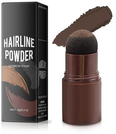 Polvere per Attaccatura dei Capelli, Copertura dell'attaccatura dei Capelli - Impermeabile/Resistente Sudore, Ombretto Correttore per Coprire Radice Capelli Riempire Capelli Diradati (Medium Brown)