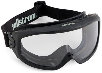 Sellstrom Odyssey II Wildland Fire Safety Goggles - Anti-Fog, Anti-Scratch Eye Protection Goggles for Men & Women - FR Strap, fits over Glasses, ANSI Z87.1