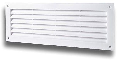 K-TECH-PRO Türlüftungsgitter Türgitter Türlüftung einseitig Kunststoff 350 Ausführung Standard, Farbe weiß