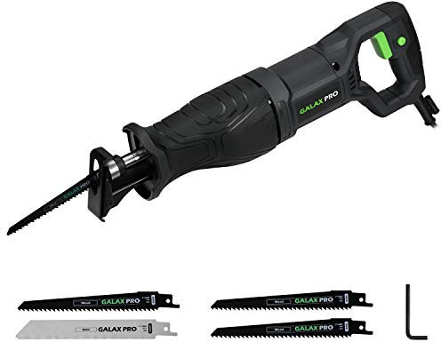 GALAX PRO 710W Säbelsäge, 2800RPM variable Geschwindigkeit, 20 mm Hublänge, 3 Sägeblätter