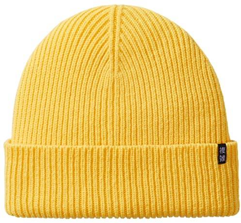 Enter the Complex® Berretto invernale in lana merino - Tao - 100% lana merino, berretto, cuffia, cappello lavorato a maglia, morbido ed elastico, lavorazione a maglia spessa per uomo e donna, Giallo