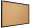 ALLboards Pinnwand mit Schwarzem Holz Rahmen 100x80cm Korktafel Korkwand Pinnwand Kork