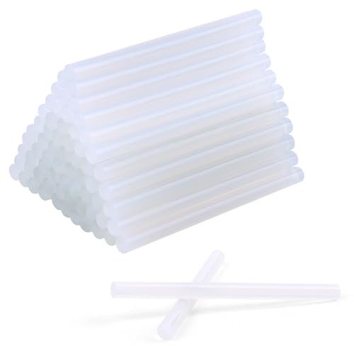 VFANDV Heißklebesticks, 60pcs Heißklebesticks, Hot Glue Gun Heißklebestifte Transparente Schnelltrocknend für Heißklebepistole7mm x 100mm für DIY Kunst