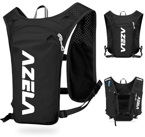 HOTUT Ligero Chaleco de Hidratación Ultraligero, Chaleco Hidratación Trail Running, Mochila de Correr, para Correr Trail Running Ligero Deportes Ciclismo Marathoner para Hombre y Mujer