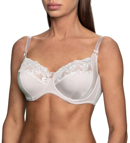frugue Soutien Gorge avec Armature Grande Taille Minimiseur en Dentelle Couleur Chair FR 100C