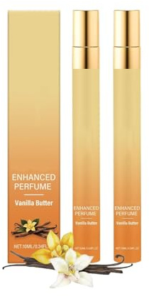 Vanille Parfüm Damen,Vanille Parfüm für Haare & Körper, Frisch und Elegant, Natürliche Duftnoten, Geeignet Parfümspray für Alltag & Reise (2PCS)