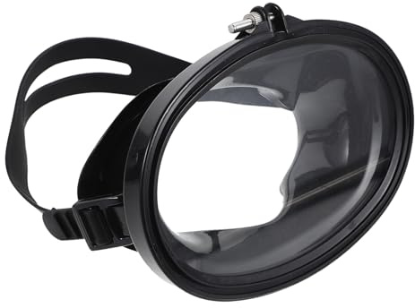 Kisangel Maschera da Sub per Adulti e Lente Singola Antiappannamento, Protezione UV e Silicone Morbido, Occhiali da Sub per Snorkeling e Pesca, Attrezzatura Subacquea Regolabile