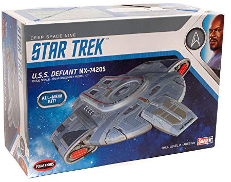Round2 Pol952/12 1/1000 Star Trek Uss Defiant Plastikmodellbausatz, Modelleisenbahnzubehör, Hobby, Modellbau, Mehrfarbig