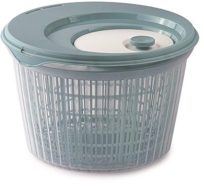 Snips Centrifuga Ulaop |Asciuga Insalata| 4 LT |Colore Azzurro |Made in Italy | 25 x 25 x 16 cm Bpa Free, PP