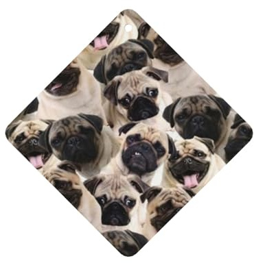 Dog Print Fragrant Auto Air Freshener - Car Perfume With Lavender Scent - Long-Lasting And Convenient