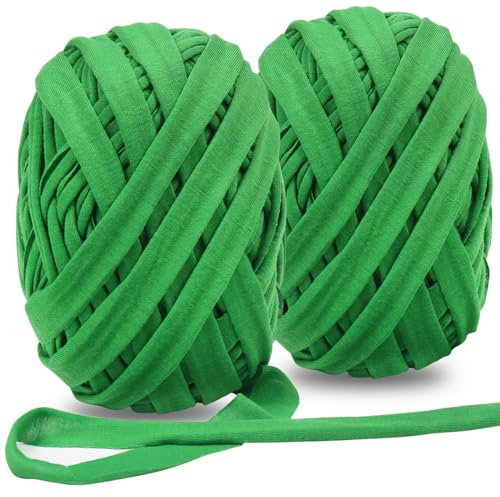 tenn well Soft Garden Twine String, 2 Rolls 60m Garden Wire Plant Ties for Climbing Roses, Securing Tomato Plants Stems and Garden Veggies (Green)