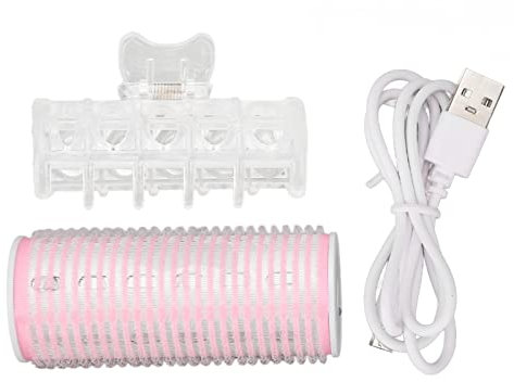 Bigoudis Chauffants, Rouleau à Cheveux Chauffant électrique à la Mode Intelligent Bricolage Rouleau à Cheveux avec Pince pour Cheveux Bouclés Frange Bouton Intérieur
