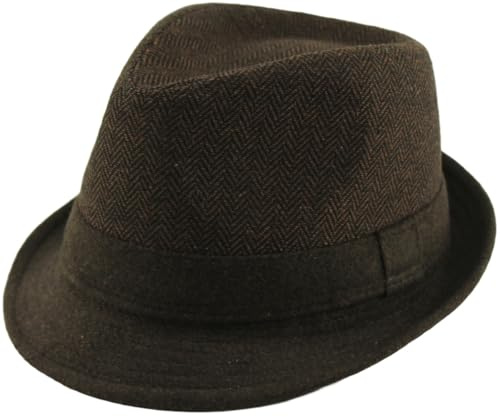 SSP Sombreros Trilby de lana, marrón, 59