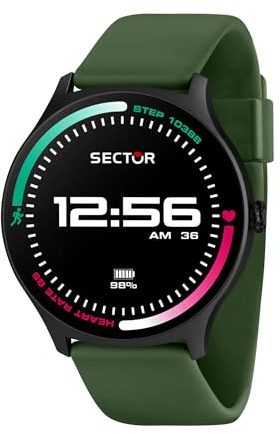 Sector No Limits Smartwatch Uomo, Digitale, 51 mm, Cinturino in Silicone, Collezione S-06, Regalo Compleanno