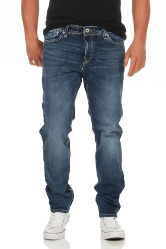 JACK & JONES Mike Original Comfort Tapered Herren Jeans, Farbe:Blue Denim (AM653), Hosengröße:W33/L32