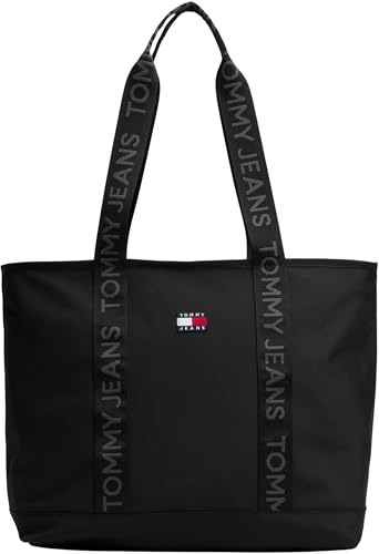 Tommy Jeans Damen Tote Bag Tasche Daily Mittelgroß, Schwarz (Black), Einheitsgröße