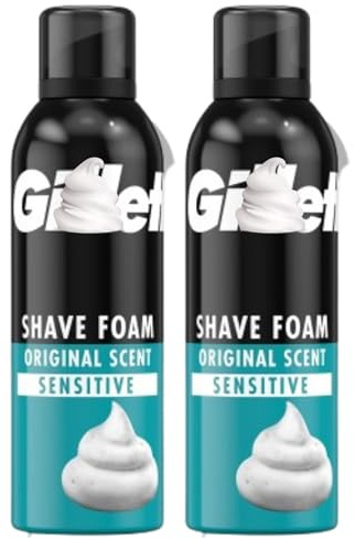 Shaving Foam for Men for Shaving Mousse for Face & Body - Shaving Cream (2Pack Shaving Foam, Blue Original Scents)