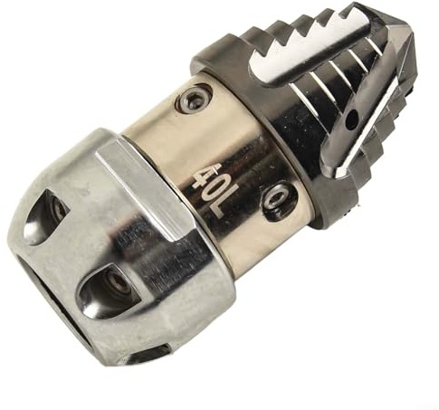 Oniissy Stainless Steel High Pressure Washer Nozzle with 360 Degree Rotary Spray for Sewer Flushing and Machine Cleaning, Compatible with Various Pressure Washers (A)