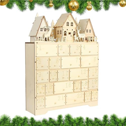 Calendario 'Avvento Decorazione Decorazione In Legno Per Il Natale