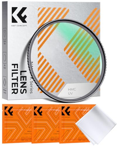 K&F CONCEPT 49MM UV Filter Ultra Slim Japan Optics Multi Coated Ultraviolet Protection Lens Filter (Nano-K Series)