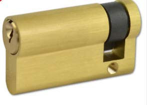 ERA Door Lock Cylinder (50/10) - Euro Single 6-Pin Half Cylinder. Brass