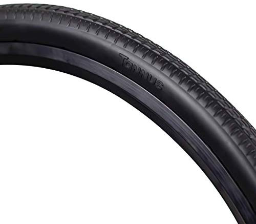 Reifen 24″x1 3/8 Tannus Tire Rollstuhl100% Airless-Vollgummireifen mit Pannenschutz für Rollstühle Wartungsfrei Wheelchair Midnight Black Estandar