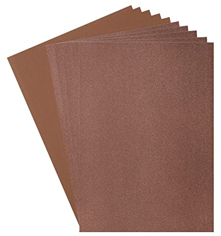 Florence Papier cartonné (216 g/m²) et papier pailleté (250 g/m²), marron, A4, 10 feuilles, pour scrapbooking, fabrication de cartes, découpe et autres travaux manuels