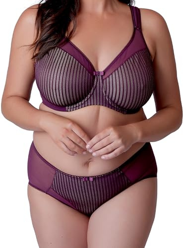Berlei Beauty Stripe Underwired Minimiser Bra (36E, fig)